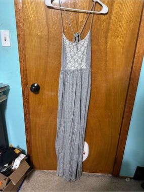 finn & clover Heather Gray Maxi Dress